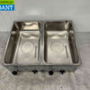 RVS Saro Bain marie 2 x 1/1 GN 230V Horeca - Afbeelding 5