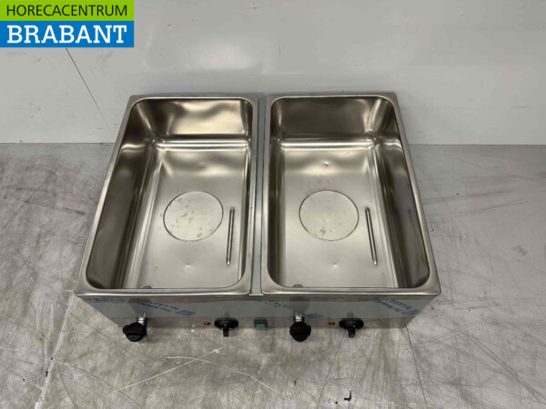RVS Saro Bain marie 2 x 1/1 GN 230V Horeca - Afbeelding 5