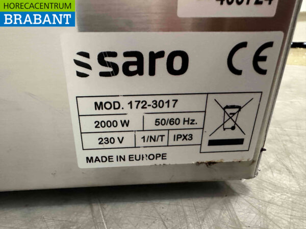 RVS Saro Bain marie 2 x 1/1 GN 230V Horeca - Afbeelding 6