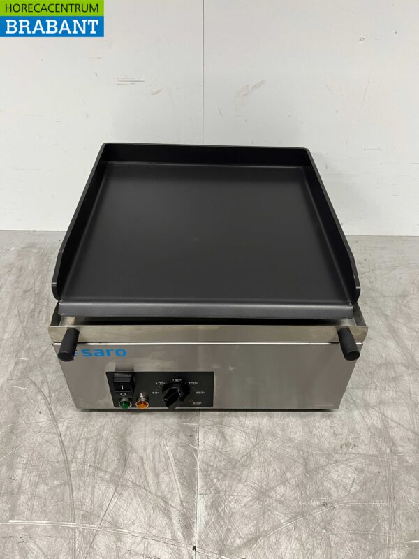 RVS Saro Grillplaat Bakplaat Glad 40 cm 230V Horeca