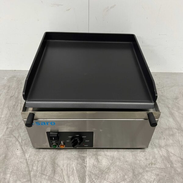 RVS Saro Grillplaat Bakplaat Glad 40 cm 230V Horeca
