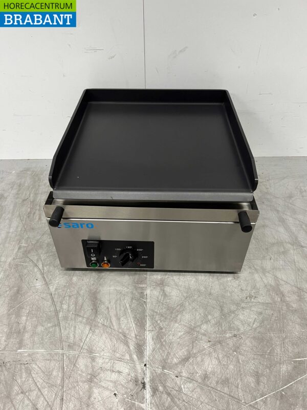 RVS Saro Grillplaat Bakplaat Glad 40 cm 230V Horeca