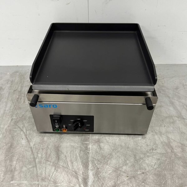 RVS Saro Grillplaat Bakplaat Glad 40 cm 230V Horeca