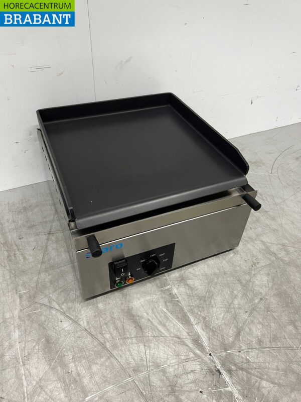 RVS Saro Grillplaat Bakplaat Glad 40 cm 230V Horeca - Afbeelding 2