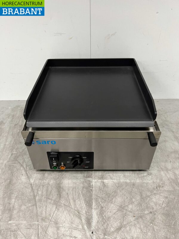 RVS Saro Grillplaat Bakplaat Glad 40 cm 230V Horeca