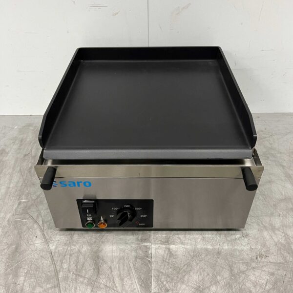 RVS Saro Grillplaat Bakplaat Glad 40 cm 230V Horeca