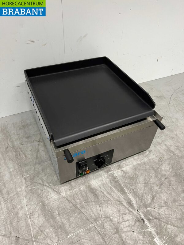 RVS Saro Grillplaat Bakplaat Glad 40 cm 230V Horeca - Afbeelding 2