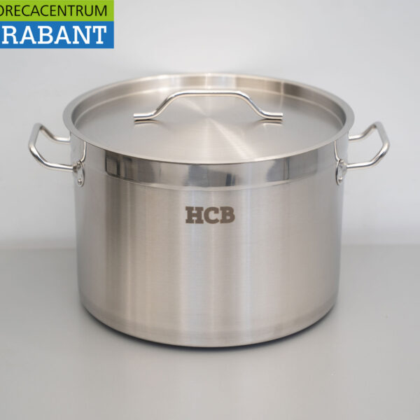 RVS HCB Soeppan Kookpan Pan Inductie 30 x 20 cm 14 liter Horeca