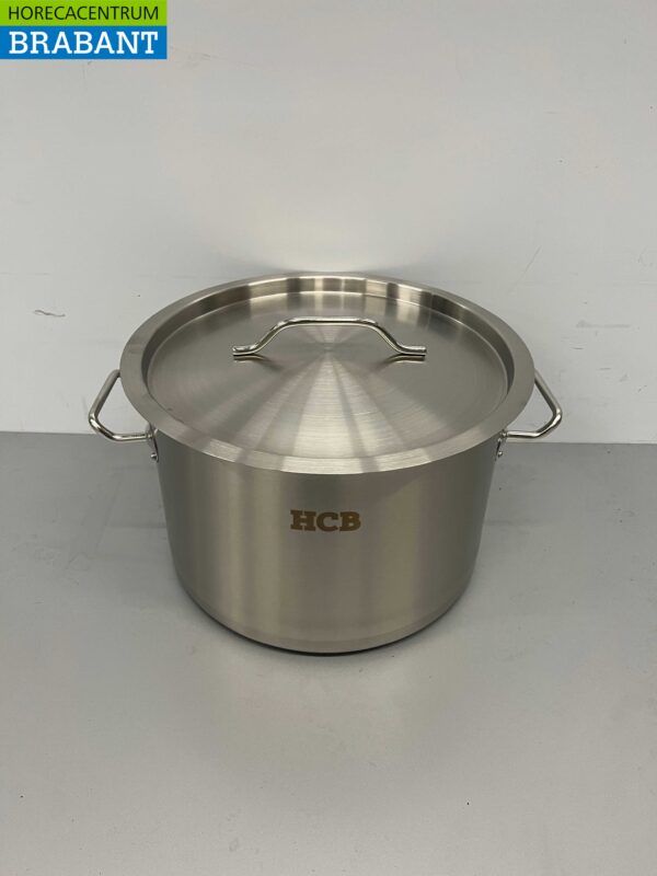 RVS HCB Soeppan Kookpan Pan Inductie 30 x 20 cm 14 liter Horeca
