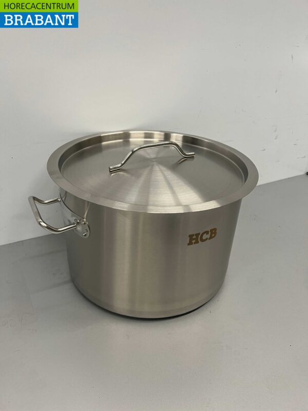 RVS HCB Soeppan Kookpan Pan Inductie 30 x 20 cm 14 liter Horeca - Afbeelding 2