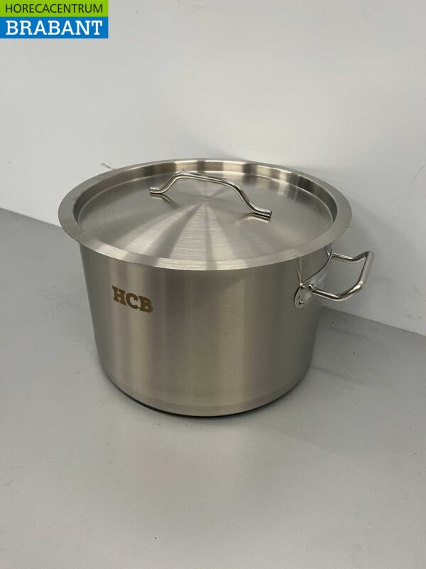 RVS HCB Soeppan Kookpan Pan Inductie 30 x 20 cm 14 liter Horeca - Afbeelding 3