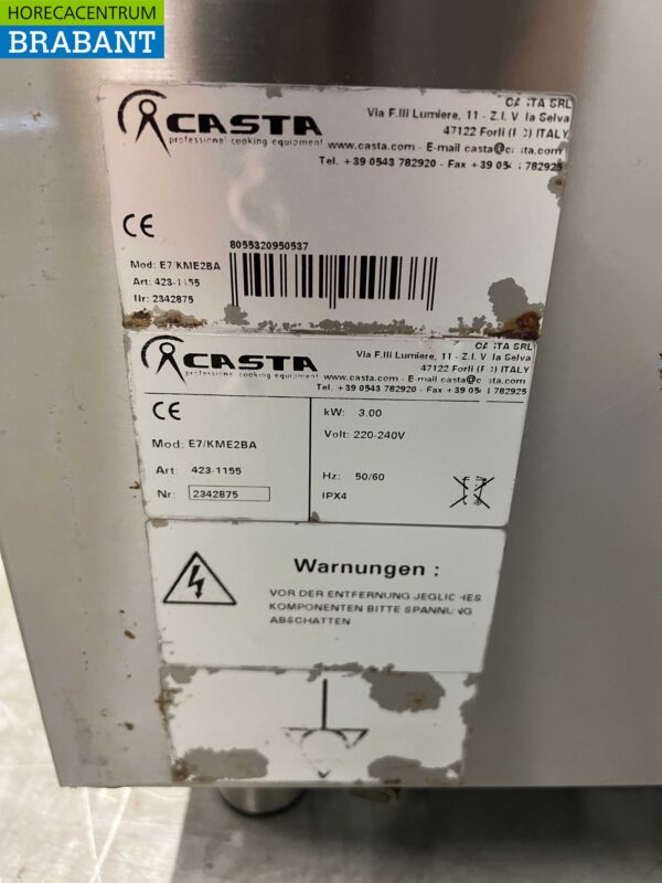 RVS Saro Bain marie 2/1 GN 230V Horeca - Afbeelding 5