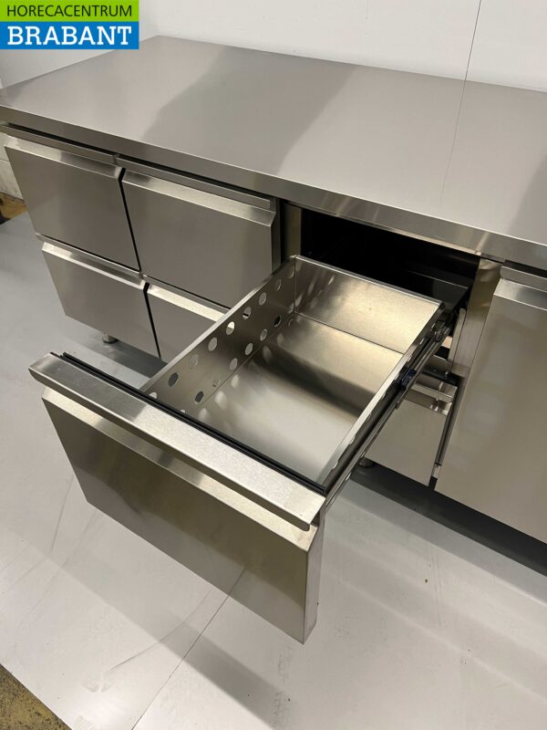 RVS Koelwerkbank 6 laden en 1 deur 223 cm 230V Horeca - Afbeelding 6