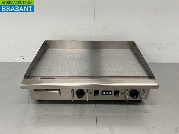 RVS Grillplaat Bakplaat Glad 74 cm 400V Horeca