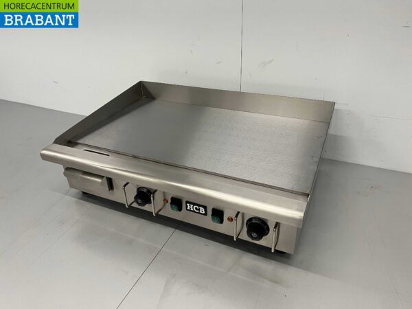 RVS Grillplaat Bakplaat Glad 74 cm 400V Horeca - Afbeelding 2
