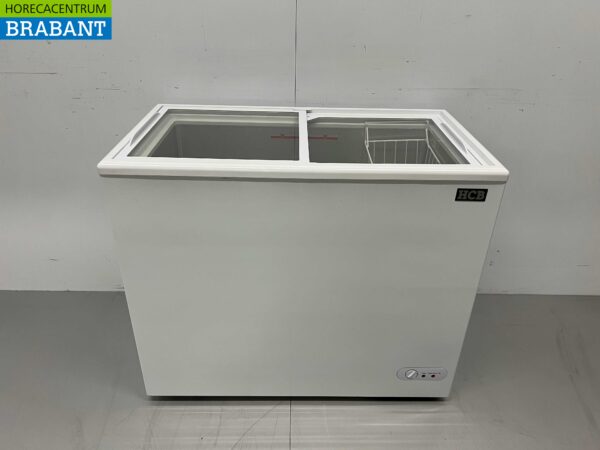 HCB Vrieskist Vriezer Winkelvriezer met glazen schuifdeksels 197 liter 230V Horeca