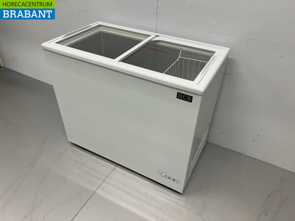 HCB Vrieskist Vriezer Winkelvriezer met glazen schuifdeksels 197 liter 230V Horeca - Afbeelding 2