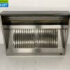 RVS Afzuigkap Dampkap met lamellen filters Premium-line 140 cm Schuin model Horeca