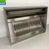 RVS Afzuigkap Dampkap met lamellen filters Premium-line 140 cm Schuin model Horeca - Afbeelding 3