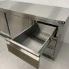RVS Werkkast Kast Werktafel Premium-line 2 schuifdeuren en 3 laden 180 cm Horeca - Afbeelding 5