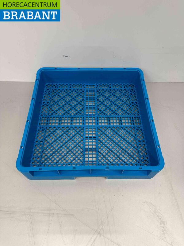 Kunststof waskorf waskrat bestekkorf 50 x 50 x 10 cm Horeca - Afbeelding 2