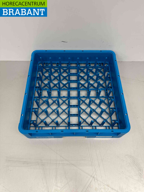 Kunststof waskorf waskrat bordenkorf 50 x 50 x 10 cm Horeca - Afbeelding 2