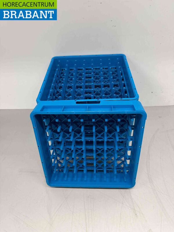 Kunststof waskorf waskrat bordenkorf 50 x 50 x 10 cm Horeca - Afbeelding 4