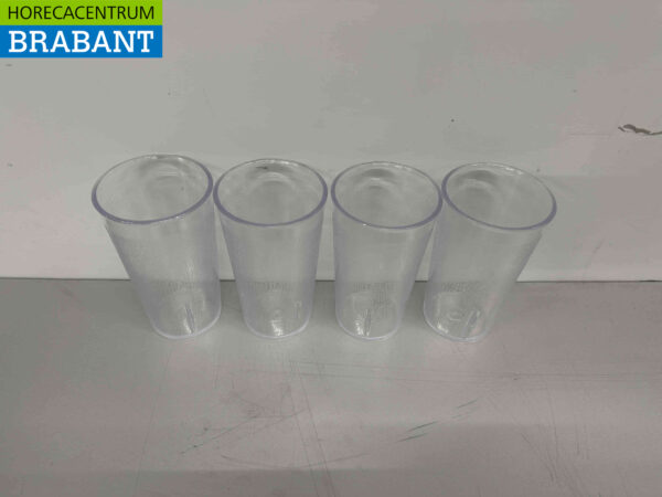 BBP Polycarbonaat onbreekbare glazen bekers beker 371 ml 72 stuks Horeca - Afbeelding 2