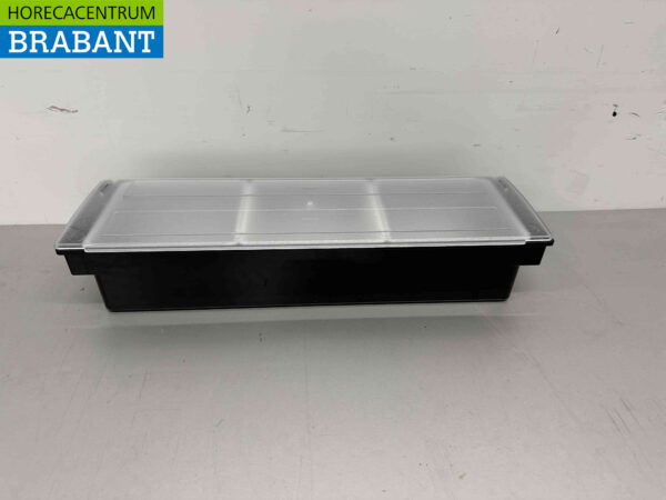 HCB Ingredientenhouder Ingredientenbak Garneerunit met 3 bakken 49,5 cm Horeca
