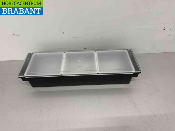 HCB Ingredientenhouder Ingredientenbak Garneerunit met 3 bakken 49,5 cm Horeca - Afbeelding 4