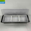 HCB Ingredientenhouder Ingredientenbak Garneerunit met 3 bakken 49,5 cm Horeca - Afbeelding 5