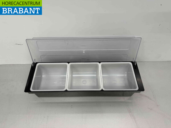 HCB Ingredientenhouder Ingredientenbak Garneerunit met 3 bakken 49,5 cm Horeca - Afbeelding 5