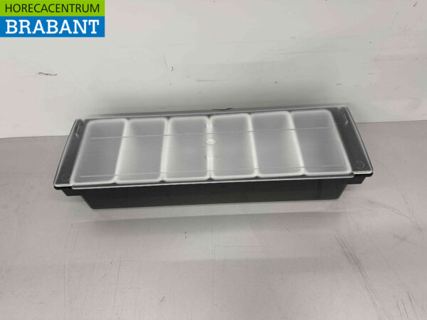 HCB Ingredientenhouder Ingredientenbak Garneerunit met 6 bakken 49,5 cm Horeca - Afbeelding 2