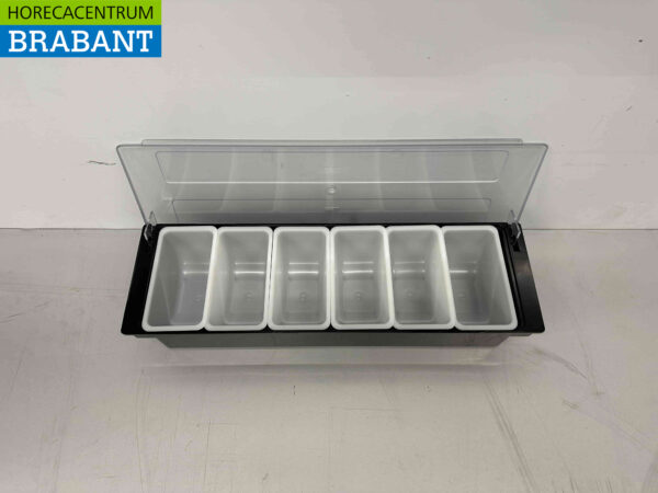 HCB Ingredientenhouder Ingredientenbak Garneerunit met 6 bakken 49,5 cm Horeca - Afbeelding 6