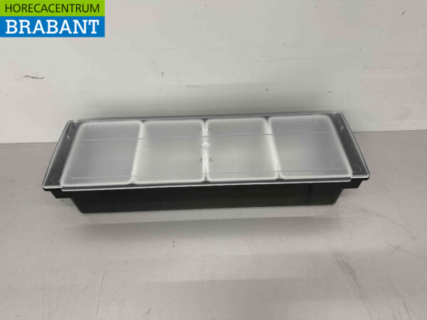 HCB Ingredientenhouder Ingredientenbak Garneerunit met 4 bakken 49,5 cm Horeca - Afbeelding 5