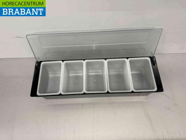 HCB Ingredientenhouder Ingredientenbak Garneerunit met 5 bakken 49,5 cm Horeca - Afbeelding 6