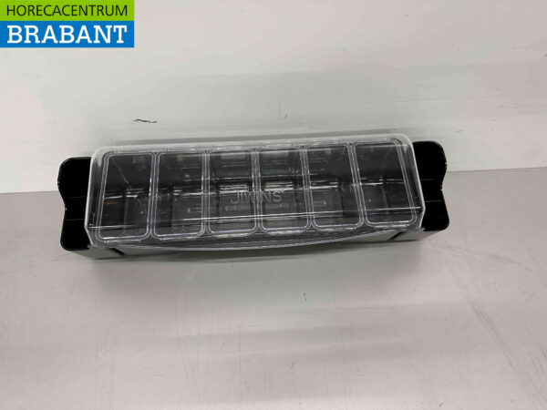HCB Ingredientenhouder Ingredientenbak Garneerunit met 6 bakken 58,5 cm Horeca - Afbeelding 2