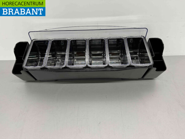 HCB Ingredientenhouder Ingredientenbak Garneerunit met 6 bakken 58,5 cm Horeca - Afbeelding 5