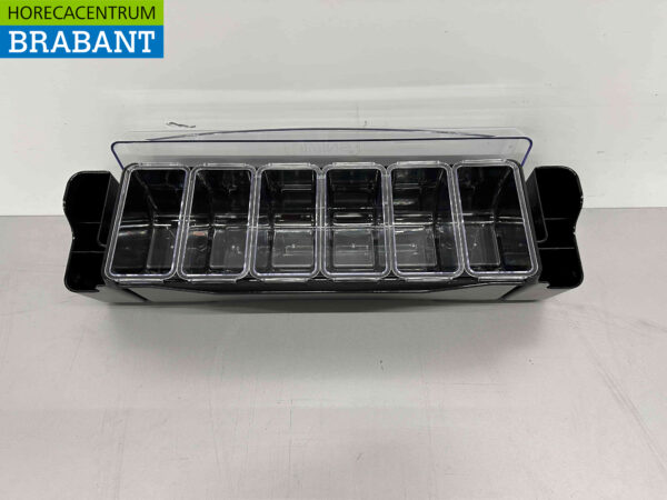 HCB Ingredientenhouder Ingredientenbak Garneerunit met 6 bakken 58,5 cm Horeca - Afbeelding 6