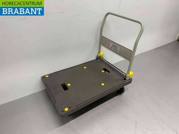 HCB Plateauwagen inklapbaar max. 300 kg transportkar transportwagen magazijnwagen platformwagen Horeca - Afbeelding 3