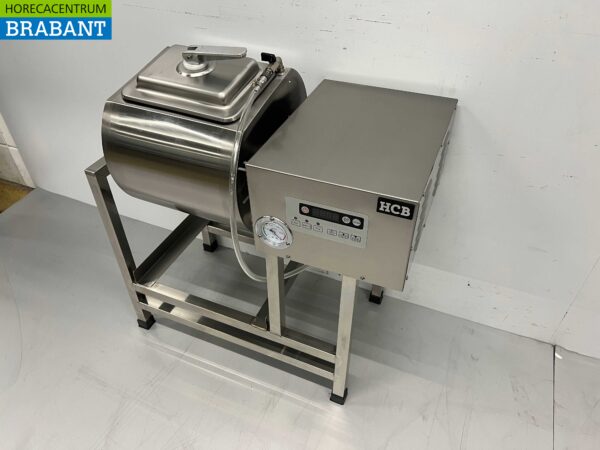 RVS HCB Vacuum tumbler vleesmenger vleesmixer tumbler marinator 38 liter 230V Horeca - Afbeelding 2