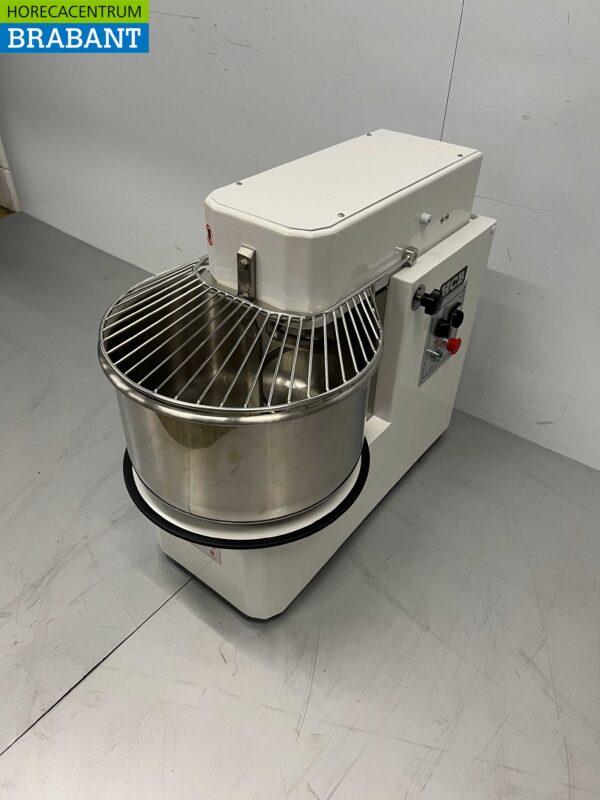 RVS HCB Spiraalkneder deegmenger deegmixer 40 liter 400V Horeca - Afbeelding 2