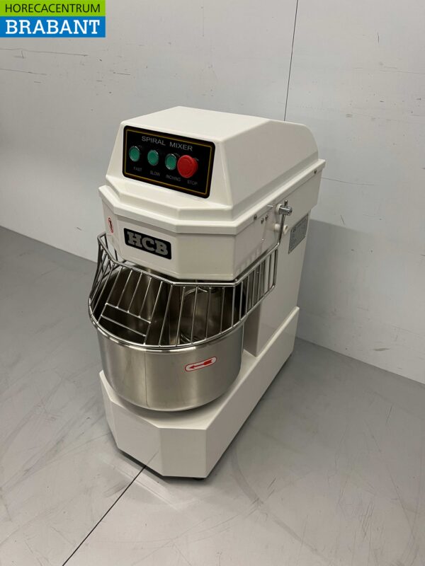 RVS HCB Spiraalkneder deegmenger deegmixer 20 liter 230V Horeca - Afbeelding 2