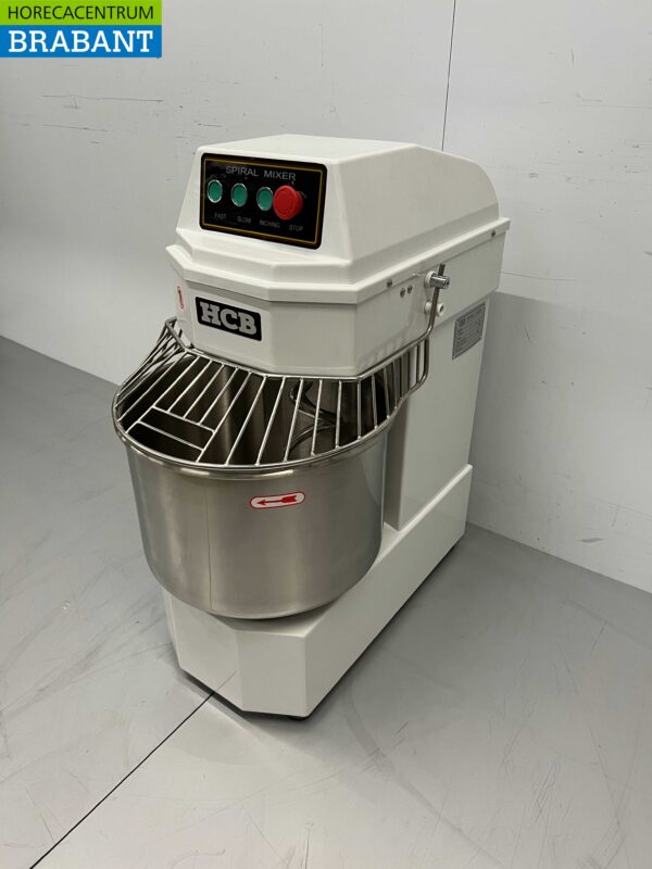 RVS HCB Spiraalkneder deegmenger deegmixer 30 liter 230V Horeca - Afbeelding 2