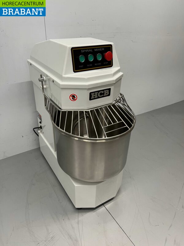 RVS HCB Spiraalkneder deegmenger deegmixer 30 liter 230V Horeca - Afbeelding 3