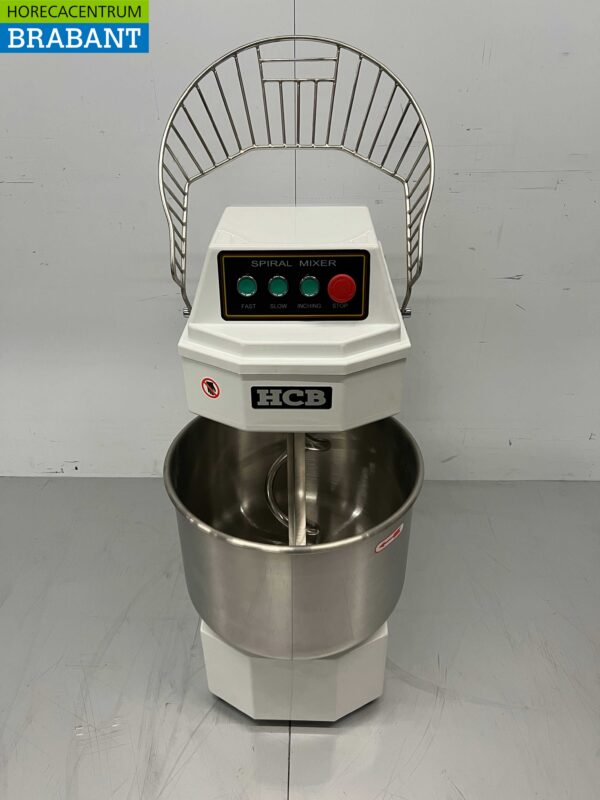 RVS HCB Spiraalkneder deegmenger deegmixer 30 liter 230V Horeca - Afbeelding 4