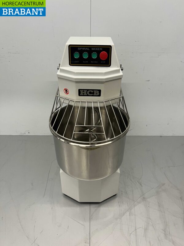 RVS HCB Spiraalkneder deegmenger deegmixer 40 liter 230V Horeca