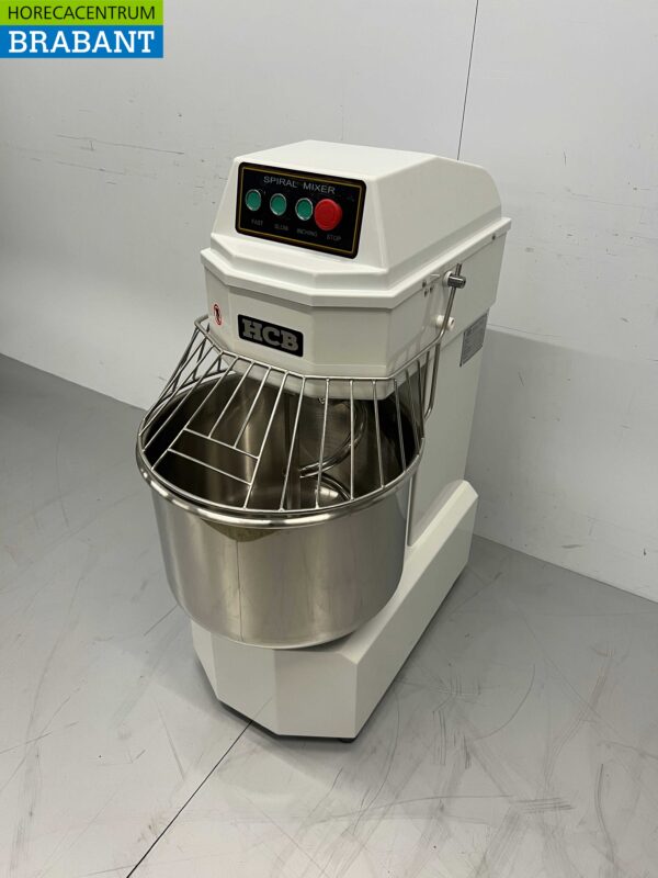 RVS HCB Spiraalkneder deegmenger deegmixer 40 liter 230V Horeca - Afbeelding 2