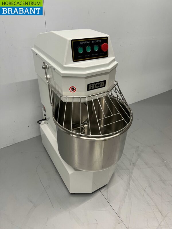 RVS HCB Spiraalkneder deegmenger deegmixer 40 liter 230V Horeca - Afbeelding 3