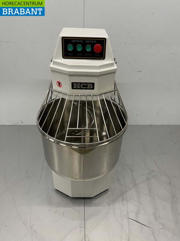 RVS HCB Spiraalkneder deegmenger deegmixer 50 liter 230V Horeca